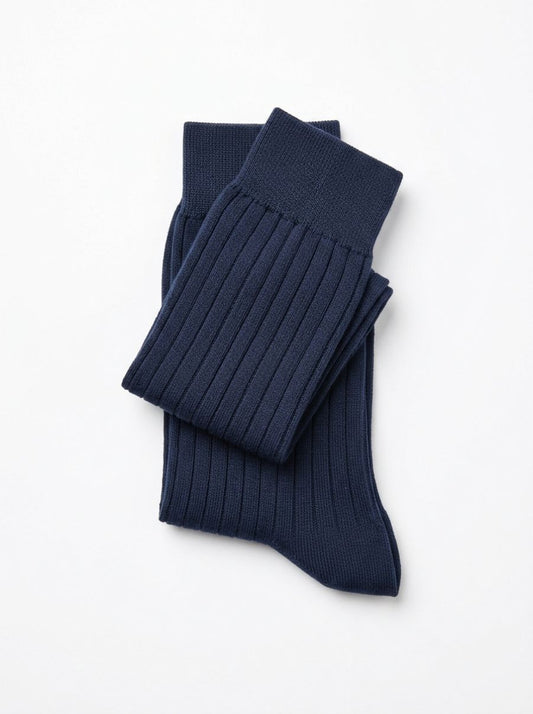 Egyptian Cotton Ribbed Socks